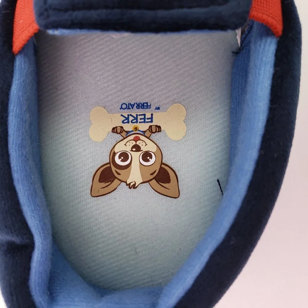 Andy By Andrea A Marino Tex Toddler Boys Size 10 Blue Sailor Dog Slippers 89205